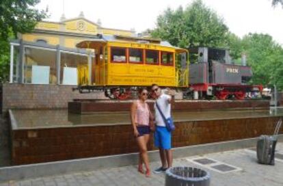 La plaza del Carrilet, en Salou.