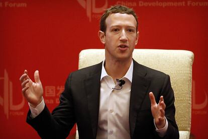 Mark Zuckerberg, en una conferencia en Pekín en marzo.