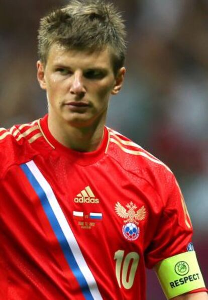 Arshavin, contra Polonia.