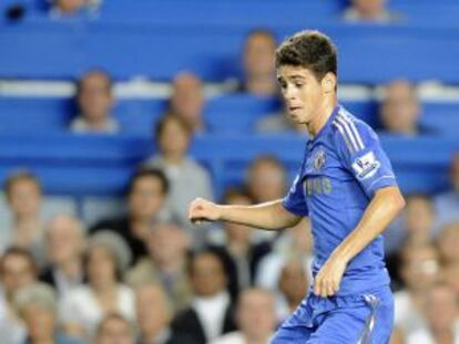 El brasileño Oscar, en el partido contra el Reading.