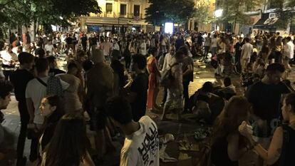 Thousands gathered to celebrate Madrid Pride in Chueca.
