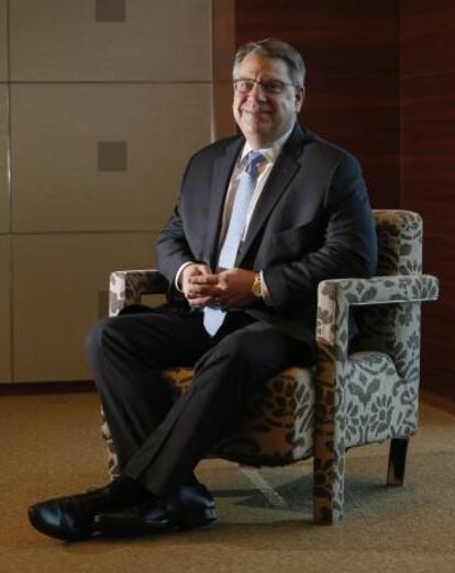 Rich Lesser, presidente de The Boston Consulting Group, posa después de la entrevista