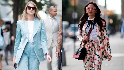 Traje de chaqueta

En verano, estos conjuntos dan calor. En invierno, pierden parte de la gracia al superponer el abrigo. Definitivamente en entretiempo viven su mejor momento.