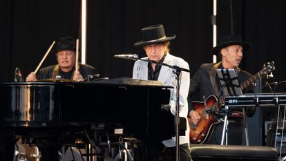 Bob Dylan, en un concierto en Londres en julio de 2019.