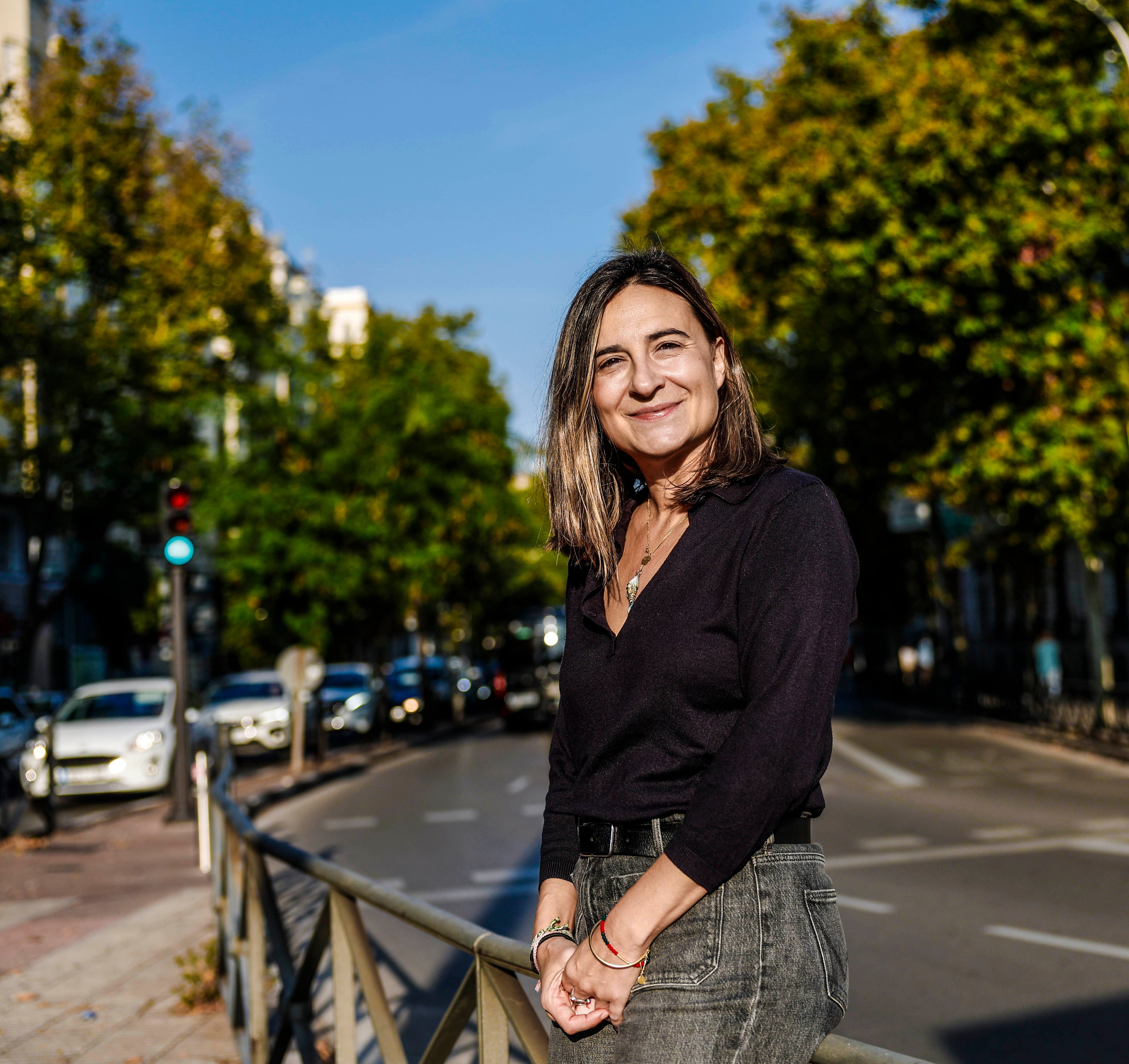 Raquel Peláez, retratada en la zona de Alonso Martínez, el 23 de septiembre de 2024.