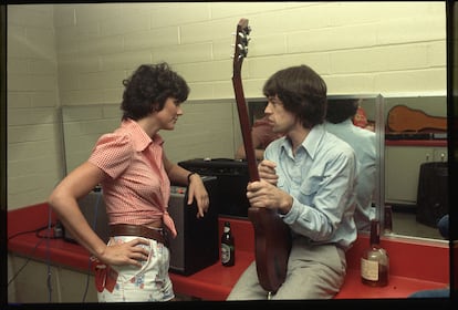 Mick Jagger y Linda Ronstadt