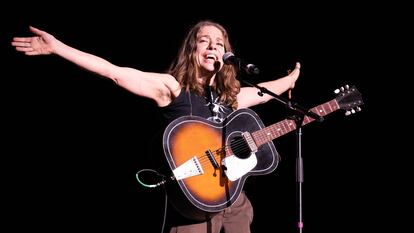 Ani DiFranco, durante un concierto celebrado en Nueva Orleans el pasado septiembre.