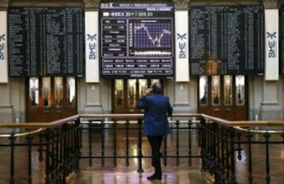 El principal indicador de la bolsa española, el IBEX 35.