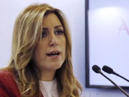 Susana Díaz, el miércoles.