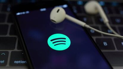 Aplicaci&oacute;n m&oacute;vil de la plataforma musical Spotify