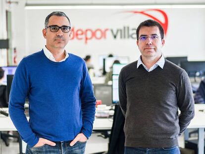 Xavier Pladellorens y Ángel Corcuera, fundadores de Deporvillage. 