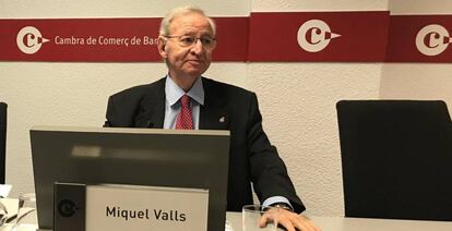 Miquel Valls, presidente de la Cámara de Comercio de Barcelona.
