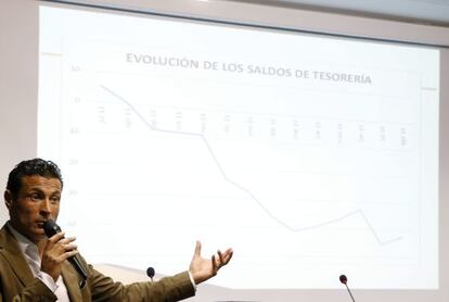 Salvo, durante la presentación de los resultados de la auditoría 