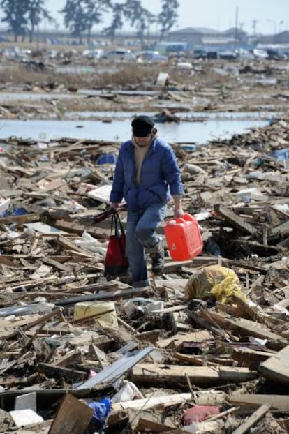 Sendai, cerca de Fukushima, tras el tsunami de 2011.