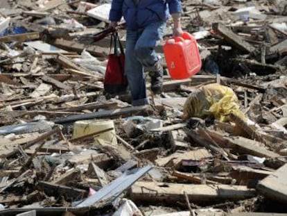 Sendai, cerca de Fukushima, tras el tsunami de 2011.