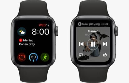 App de YouTube Music en Apple Watch.