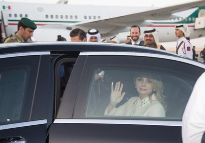 La primera dama de México, Angélica Rivera, en la visita de estado a Kuwait.