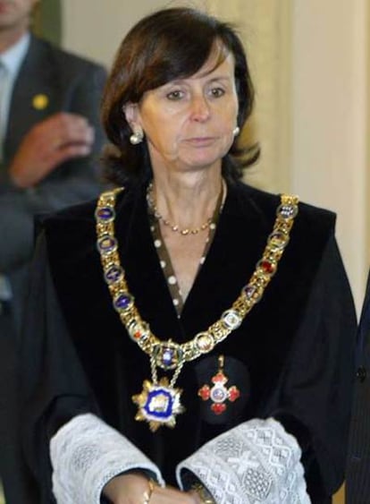 María Emilia Casas, presidenta del Tribunal Constitucional.