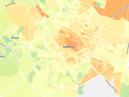 Mapa de los precios del alquiler en España