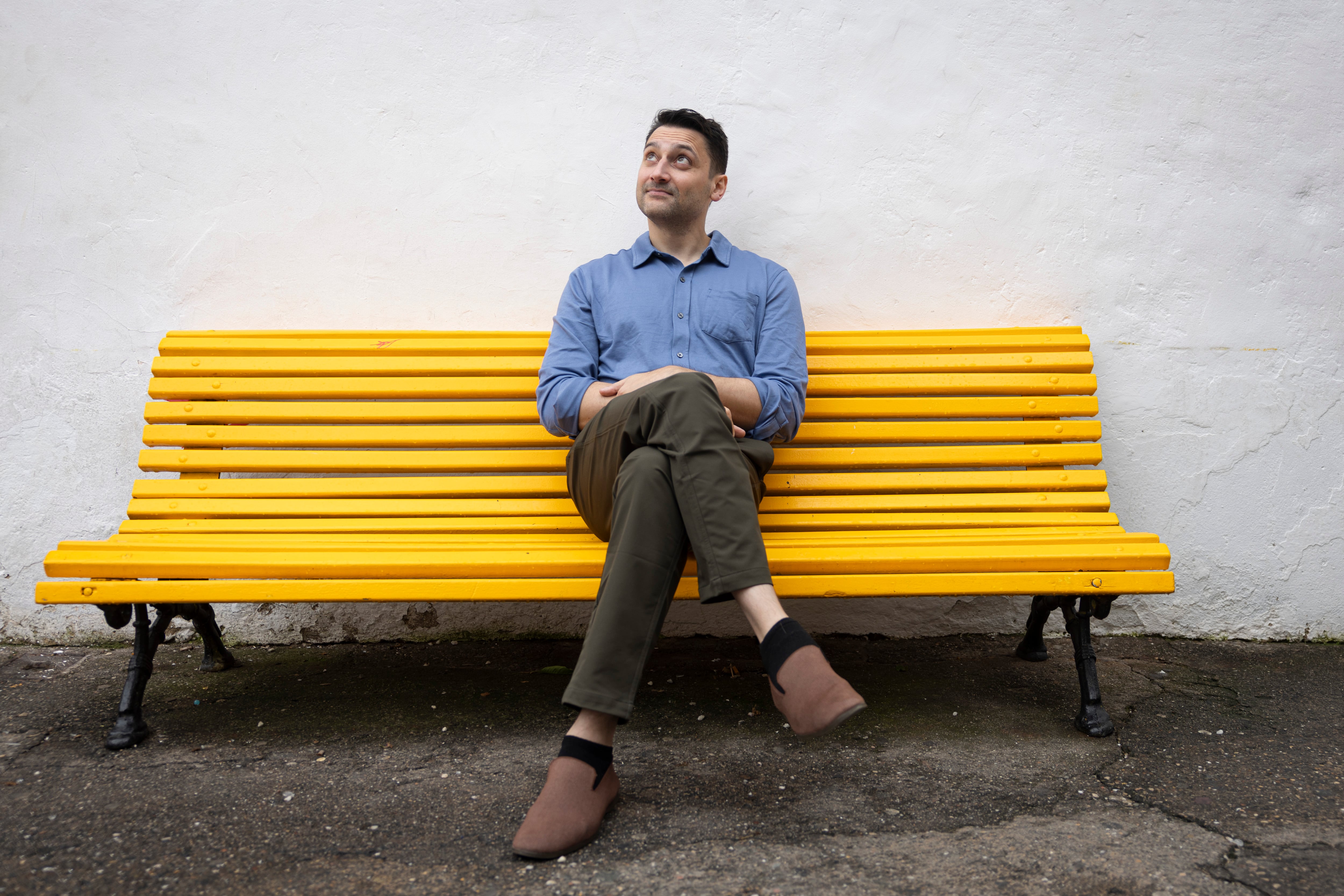 Ben Collins, presidente ejecutivo de The Onion, en el Mozilla Festival en el Poble Espanyol el pasado sábado.