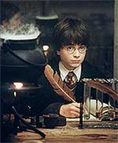 Una escena de Daniel Radcliff como Harry Potter.
