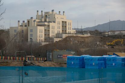 Edificación de viviendas protegidas en Colmenar Viejo (Madrid), el pasado febrero.