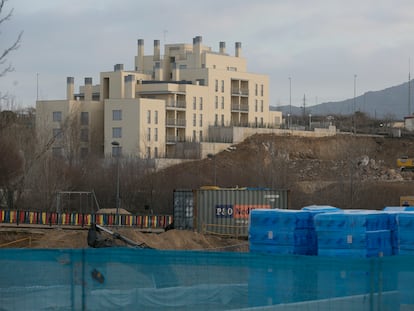 Edificación de viviendas protegidas en Colmenar Viejo (Madrid), el pasado febrero.