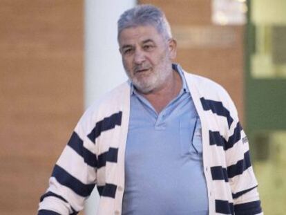 Laureano Oubiña sale de la cárcel de Palencia, el pasado septiembre.