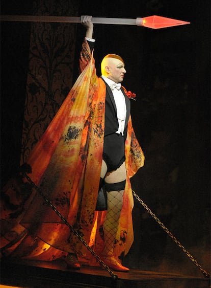 El alemán Thomas Jesatko como Klingsor, en el montaje de <i>Parsifal</i>.