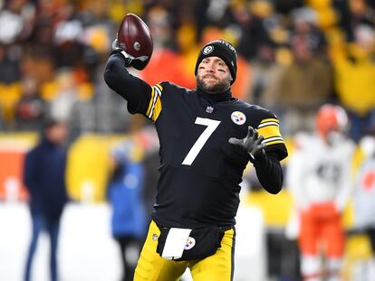 Ben Roethlisberger, durante su partido contra los Cleveland Browns, del lunes 3 de enero, en Pittsburgh.