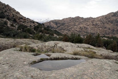 Formación rocosa en La Pedriza.