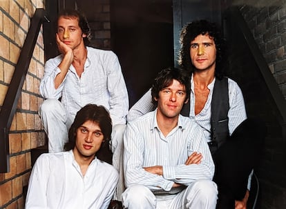 Mark Knopfler, David Knopfler, Pick Withers and John Illsley in 1978.
