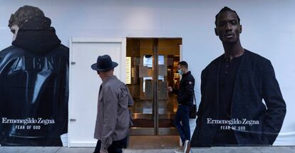 Tienda de Ermenegildo Zegna en Chicago (EE UU), en octubre de 2020. 