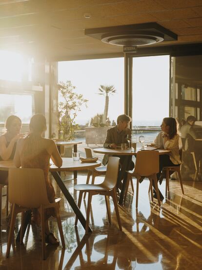 Sala del restaurante Muka, en San Sebastián. 