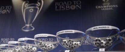 Imagen de un sorteo previo de la Liga de Campeones.