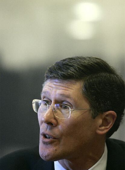 John Thain, en la sede de Merrill Lynch en Madrid.