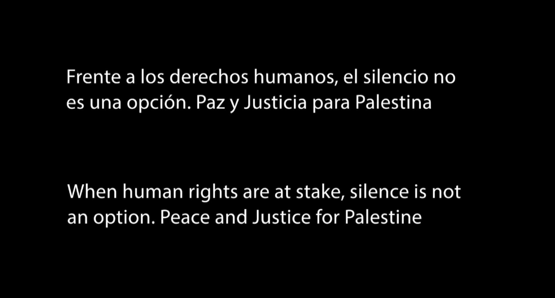 Así fue el mensaje en RTVE de apoyo a Palestina justo antes de Eurovisión: “El silencio no es una opción”