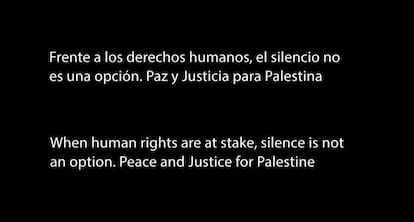 RTVE emite un mensaje pidiendo paz y justicia para Palestina