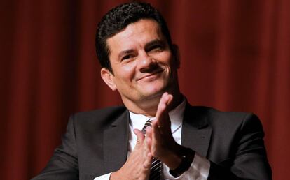 O juiz Sérgio Moro, durante um seminário sobre corrupção em Curitiba.