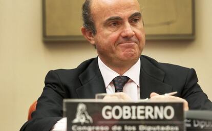 El Ministro de Econom&iacute;a, Luis de Guindos.