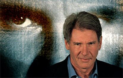 El actor Harrison Ford, durante la presentación de <b></b><i>K-19</i> en Madrid. PRIMER PLANO - RETRATO