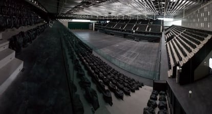 Vista interior del pabellón Reyno de Navarra Arena, en Pamplona.