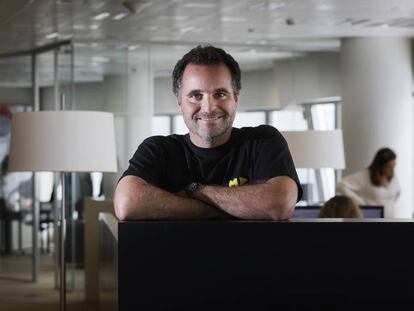 Íñigo de Vega, cofundador de The Motion, en la sede de la empresa en Madrid