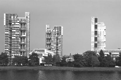 Peabody Terrace, los apartamentos que Sert construyó para estudiantes casados de Harvard (EE UU).