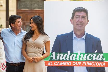 Marín y Villacís, en el acto de apertura de campaña en Jerez de la Frontera, este jueves.
