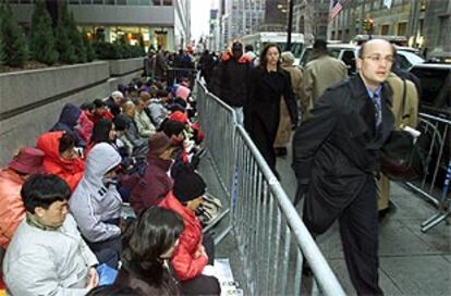 Seguidores de la secta Falung Gong se manifestaban ayer en las calles de Nueva York.