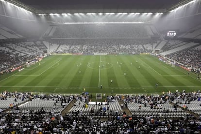 Jogo do Corinthians e Figueirense no Itaquer&atilde;o.