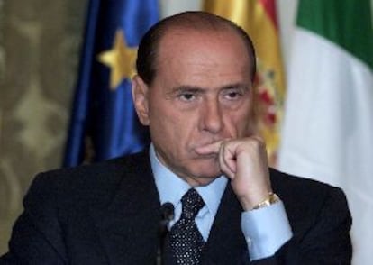 El líder del centro-derecha, Silvio Berlusconi, durante una visita reciente a Madrid.