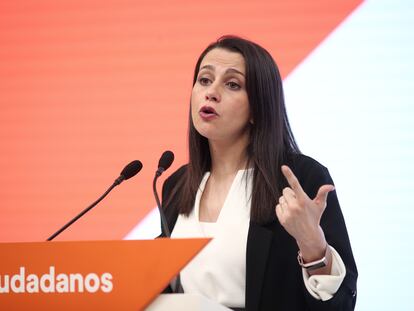 Inés Arrimadas, presidenta de Ciudadanos.