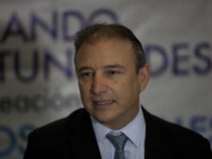 Fotografía tomada el pasado 26 de julio en la que se registró al ministro guatemalteco de Economía, Sergio de la Torre, quien indicó que el retraso se debe a que aún no han sido resueltas las ocho oposiciones que presentaron Italia (4), Francia (3) y España (1) a las indicaciones geográficas. EFE/Archivo